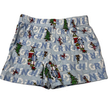 Load image into Gallery viewer, unisex Dr Seuss, The Grinch cotton pyjama shorts, elasticated, GUC, size 2,  