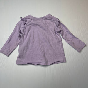 Girls Dymples, cotton long sleeve top, FUC, size 0,  