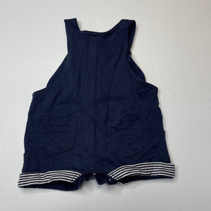Boys Dymples, navy cotton overalls / shortalls, EUC, size 0000,  