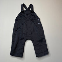 Load image into Gallery viewer, Boys Bebe by Minihaha, cotton lined overalls, GUC, size 000,  