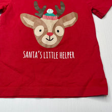 Load image into Gallery viewer, unisex Sprout, red cotton Christmas t-shirt / top, GUC, size 1,  