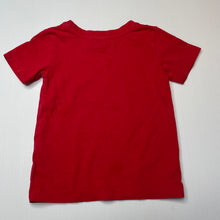 Load image into Gallery viewer, unisex Sprout, red cotton Christmas t-shirt / top, GUC, size 1,  