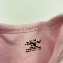 Load image into Gallery viewer, Girls Little Treasure, pink cotton bodysuit / romper, cupcake, GUC, size 000,  