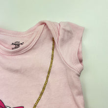 Load image into Gallery viewer, Girls Little Treasure, pink cotton bodysuit / romper, cupcake, GUC, size 000,  
