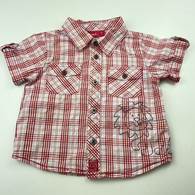 Boys Sprout, lightweight cotton short sleeve shirt, GUC, size 1,  