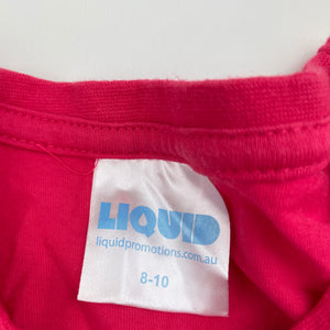 Girls LIQUID, pink cotton t-shirt / top, EUC, size 8-10,  
