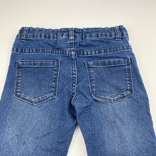 Load image into Gallery viewer, Girls 1964 Denim Co, blue stretch denim jeans, adjustable, Inside leg: 39.5cm, GUC, size 4,  