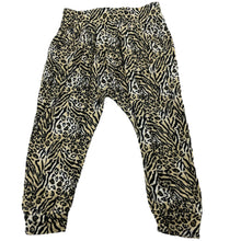 Load image into Gallery viewer, Girls Dymples, lightweight stretchy animal print pants, elasticated, EUC, size 2,  