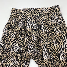Load image into Gallery viewer, Girls Dymples, lightweight stretchy animal print pants, elasticated, EUC, size 2,  