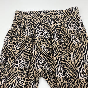 Girls Dymples, lightweight stretchy animal print pants, elasticated, EUC, size 2,  
