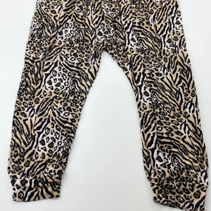Girls Dymples, lightweight stretchy animal print pants, elasticated, EUC, size 2,  