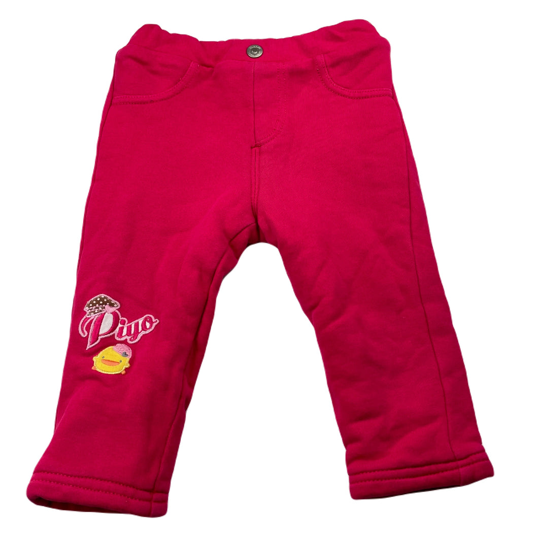Girls PiYO, wadded casual pants, adjustable, Inside leg: 24cm, EUC, size 1,  