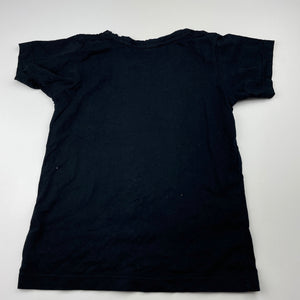 unisex Bonds, black Australian cotton t-shirt / top, EUC, size 5,  