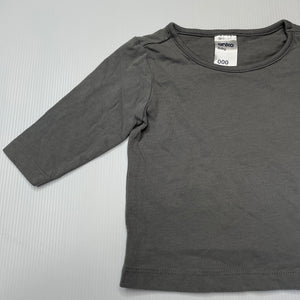 unisex Anko, soft feel cotton long sleeve top, EUC, size 000,  