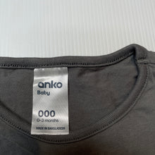 Load image into Gallery viewer, unisex Anko, soft feel cotton long sleeve top, EUC, size 000,  