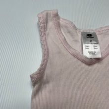 Load image into Gallery viewer, Girls Dymples, pink ribbed cotton singlet top, FUC, size 2,  