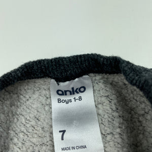 Boys Anko, fleece lined sweater / jumper, skiing, GUC, size 7,  