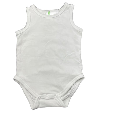 unisex SUPERFIT BABY, white cotton singletsuit, GUC, size 000,  