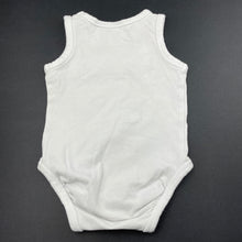 Load image into Gallery viewer, unisex SUPERFIT BABY, white cotton singletsuit, GUC, size 000,  