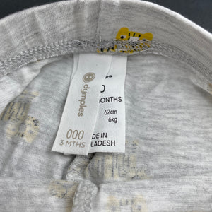 unisex Dymples, stretchy leggings / bottoms, tigers, EUC, size 000,  