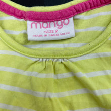 Load image into Gallery viewer, Girls Mango, striped cotton long sleeve top, GUC, size 2,  