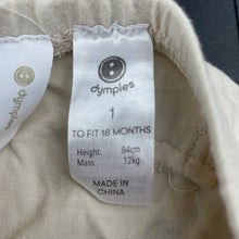 Load image into Gallery viewer, Girls Dymples, stretchy leggings / bottoms, elasticated, FUC, size 1,  