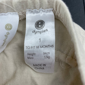 Girls Dymples, stretchy leggings / bottoms, elasticated, FUC, size 1,  