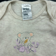 Load image into Gallery viewer, Girls Anko, soft cotton bodysuit / romper, EUC, size 000,  