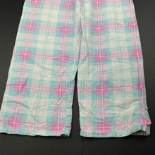 Load image into Gallery viewer, Girls Favourites, checked flannel cotton pyjama pants / bottoms, FUC, size 6,  