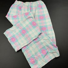 Load image into Gallery viewer, Girls Favourites, checked flannel cotton pyjama pants / bottoms, FUC, size 6,  