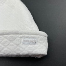 Load image into Gallery viewer, Girls Baby Kids, white hat / beanie, FUC, size 000-00,  