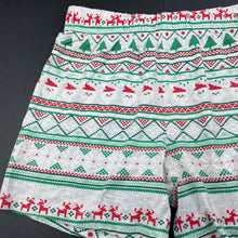 Load image into Gallery viewer, Girls Target, Christmas pyjama shorts, elasticated, GUC, size 8,  