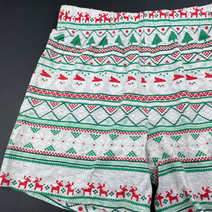Girls Target, Christmas pyjama shorts, elasticated, GUC, size 8,  