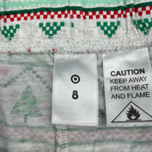 Load image into Gallery viewer, Girls Target, Christmas pyjama shorts, elasticated, GUC, size 8,  