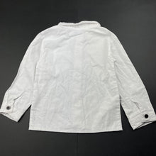 Load image into Gallery viewer, Boys Ohm &amp; Emmy Collection, white cotton long sleeve shirt, EUC, size 12 months,  