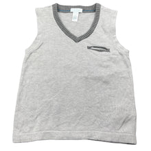 Load image into Gallery viewer, Boys Obaibi, grey knitted vest / sweater, GUC, size 2,  
