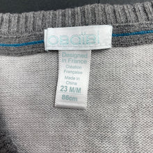 Load image into Gallery viewer, Boys Obaibi, grey knitted vest / sweater, GUC, size 2,  