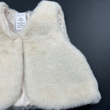 Load image into Gallery viewer, Girls Baby Baby, soft feel faux fur vest, EUC, size 000,  