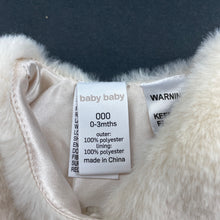 Load image into Gallery viewer, Girls Baby Baby, soft feel faux fur vest, EUC, size 000,  