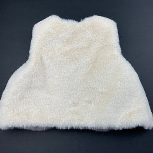Girls Baby Baby, soft feel faux fur vest, EUC, size 000,  