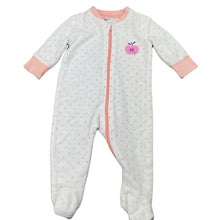 Load image into Gallery viewer, Girls Kids &amp; Co, terry zip coverall / romper, FUC, size 0000,  