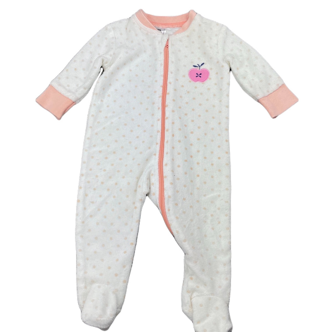 Girls Kids & Co, terry zip coverall / romper, FUC, size 0000,  