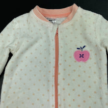 Load image into Gallery viewer, Girls Kids &amp; Co, terry zip coverall / romper, FUC, size 0000,  