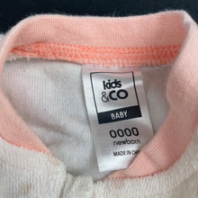 Load image into Gallery viewer, Girls Kids &amp; Co, terry zip coverall / romper, FUC, size 0000,  
