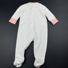 Load image into Gallery viewer, Girls Kids &amp; Co, terry zip coverall / romper, FUC, size 0000,  