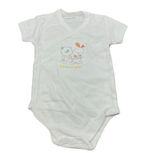Load image into Gallery viewer, unisex Prenatal, white cotton bodysuit / romper, GUC, size 00,  