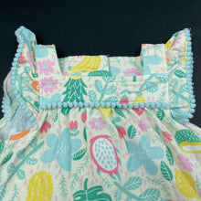 Load image into Gallery viewer, Girls Ruffle Butts, stretchy floral ruffle romper, EUC, size 000,  