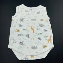Load image into Gallery viewer, unisex Bebe by Minihaha, cotton bodysuit / romper, GUC, size 0000,  