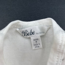 Load image into Gallery viewer, unisex Bebe by Minihaha, cotton bodysuit / romper, GUC, size 0000,  