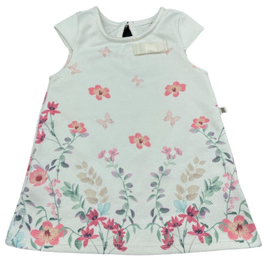 Girls Teddy Boom, lightweight floral dress, small marks on back, FUC, size 00, L: 33cm